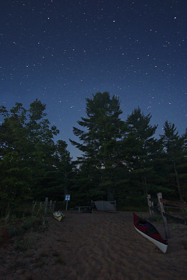 Kayak Camping Under the Stars Photograph by Chris Pappathopoulos