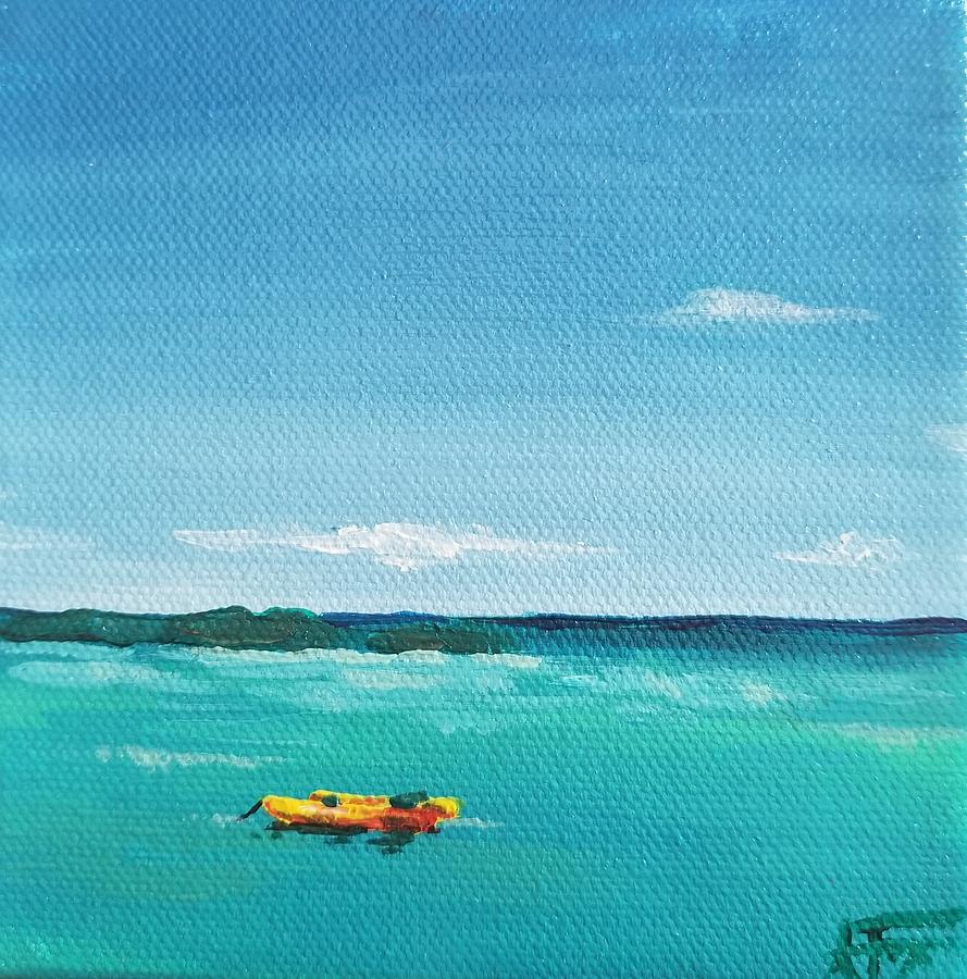 Kayak Cove Painting by Allison Fox