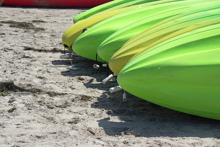 Kayak Line Photograph By Tirzah Hancock 