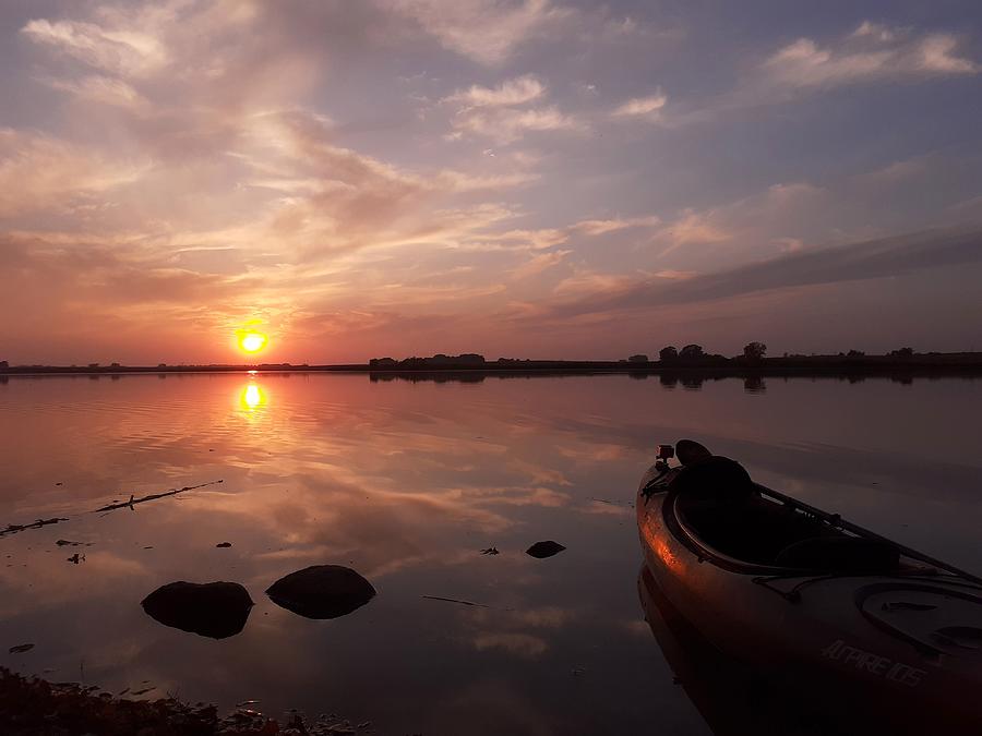 Kayak Sunset Photograph