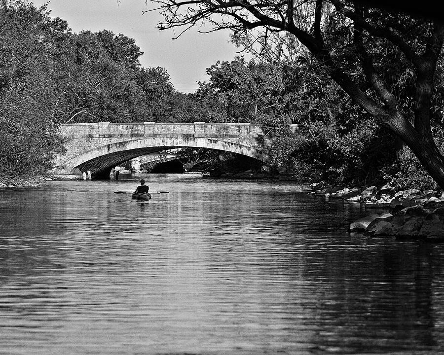 Kayaker on the Yahara River 2, Madison, WI Photograph by Steven Ralser