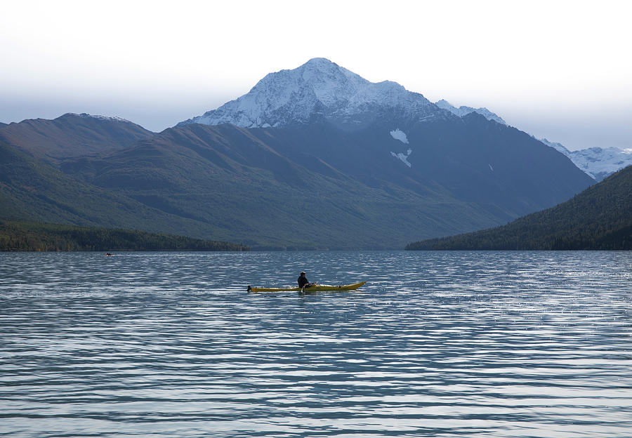 Kayaking Eklutna Lake Photograph