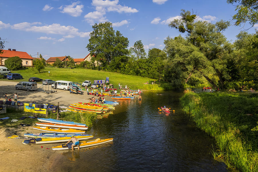 Kayaking on the river Krutynia, Poland Photograph by ewg3D
