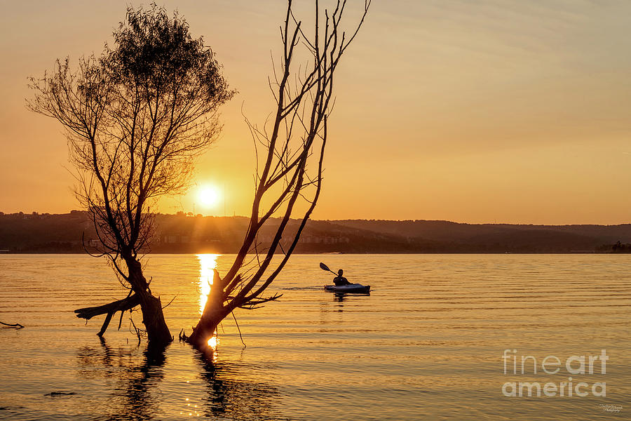 Kayaking Table Rock Sunrise Photograph by Jennifer White