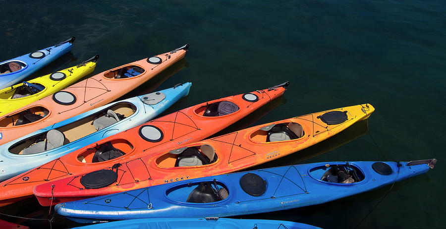Kayaks Photograph by Robert Dann