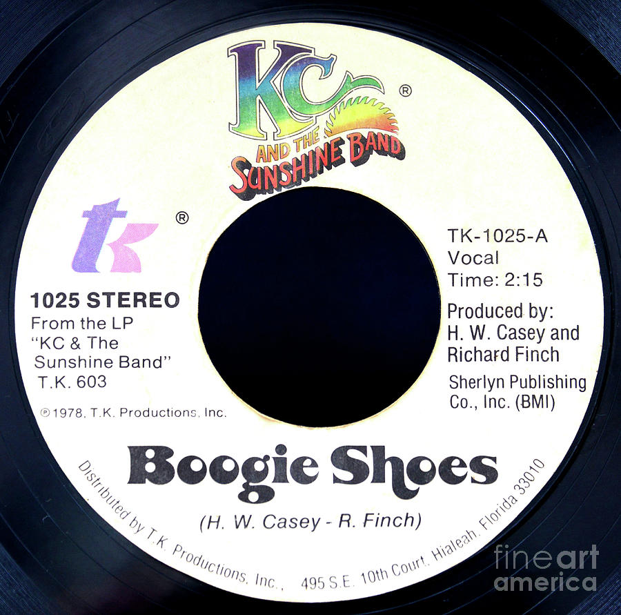 KC and the Sunshine Band, Boogie Shoes 45 single Photograph by David