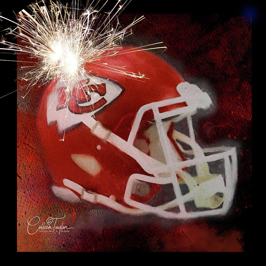 KC Chiefs Super Bowl Champs no text Mixed Media by Colleen Taylor