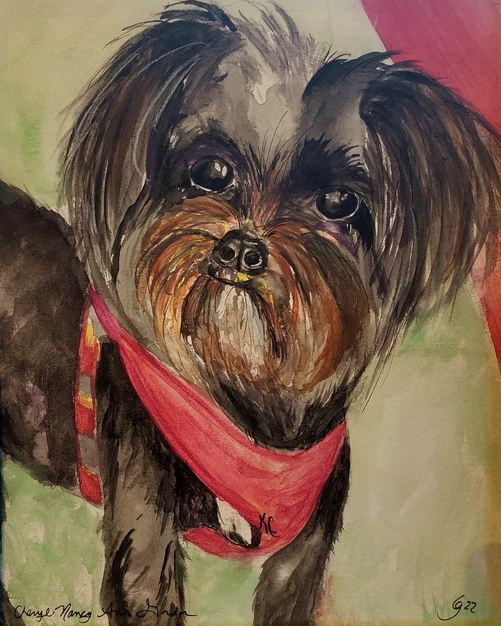 KC Commissioned Pet Portrait  Painting by Cheryl Nancy Ann Gordon