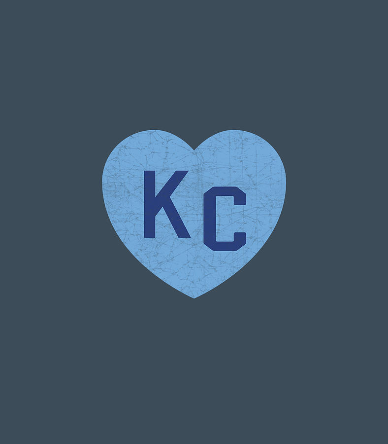 KC Kansas City Heart Royal Blue Powder Baby Love Kc Heart KC Digital ...