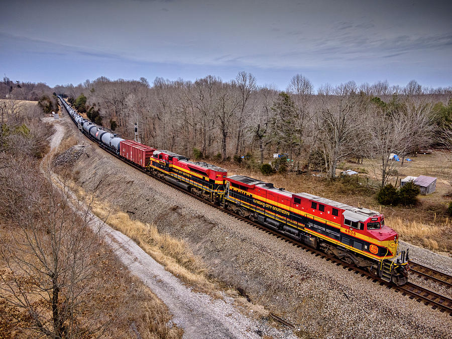KCS southbound at Kelly Kentucky Photograph by Jim Pearson