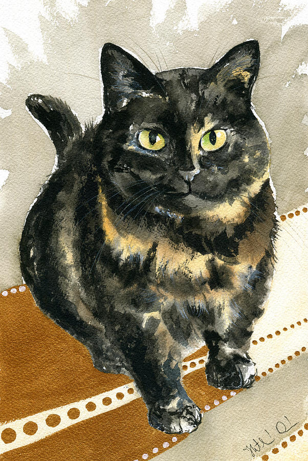 Cat Painting - KDP on PlanetSunbeam by Dora Hathazi Mendes
