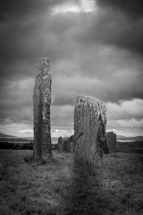 Kealkil stone circle BW Photograph by Mark Callanan