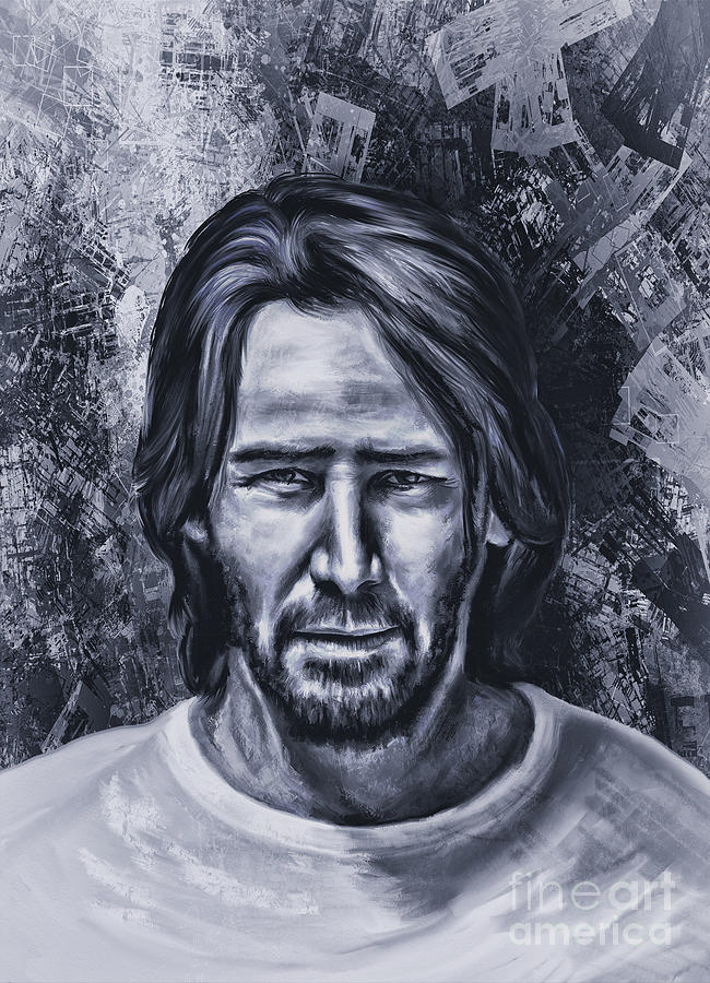 John Wick Digital Art - Keanu Reeves   by Andrzej Szczerski