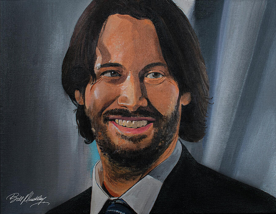 Keanu Reeves Painting - Keanu Reeves by Bill Dunkley