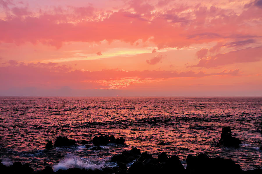 Keauhou Bay Sunset Photograph by Dawn Richards