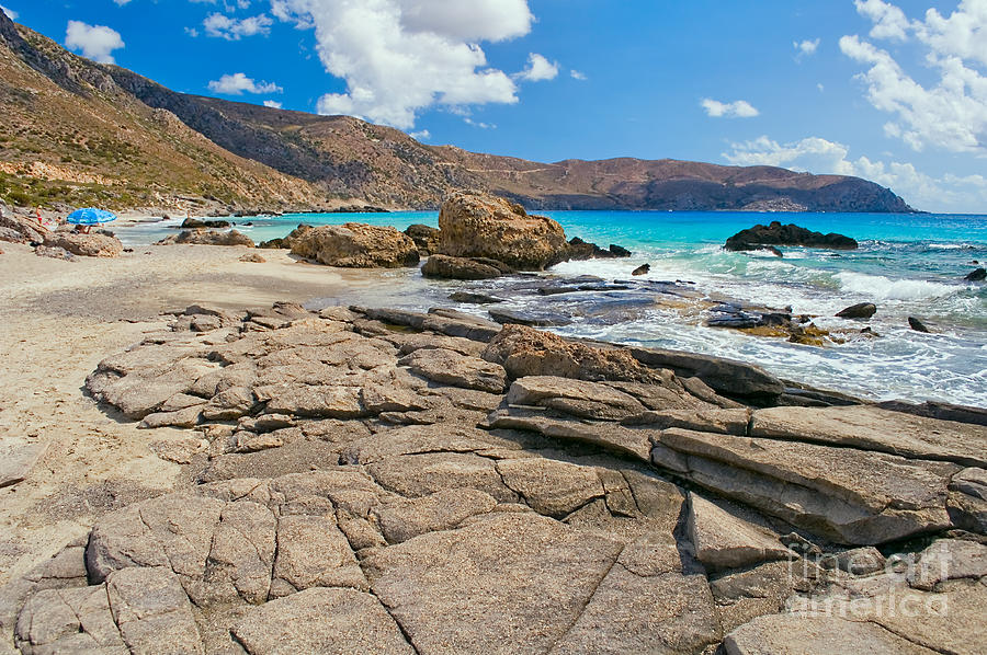 Beach Photograph - Kedrodasos Beach - Crete, Greece by Steve Maraspin