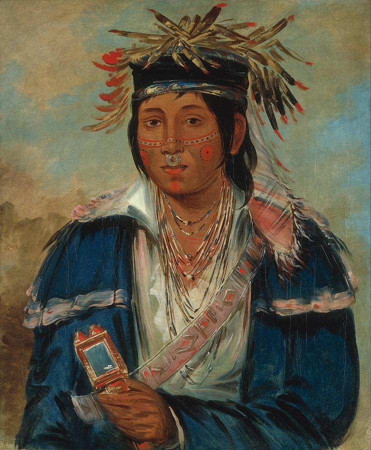 George Catlin Painting - Kee-mo-ra-nia  No English  a Dandy #2 by George Catlin