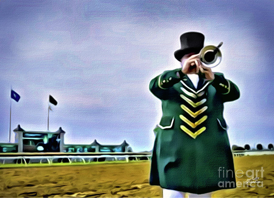 Keeneland Call To Post Digital Art by CAC Graphics