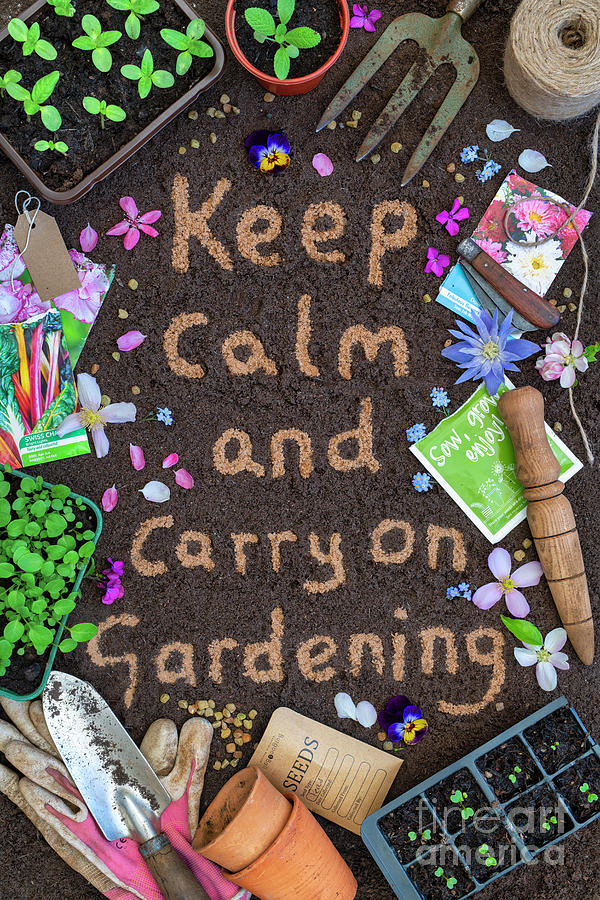Keep Calm and Carry on Gardening Photograph by Tim Gainey