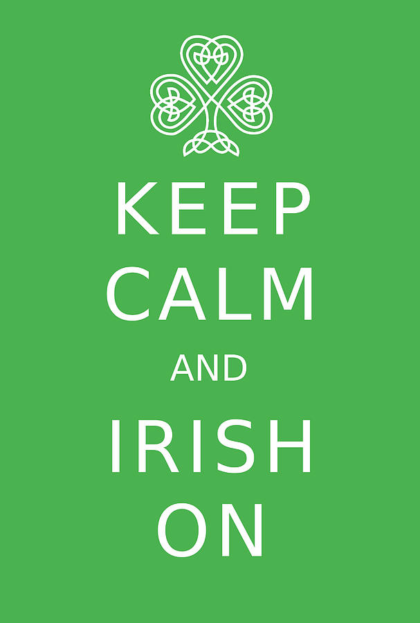 Keep Calm And Irish On Photograph by Suzanne Powers