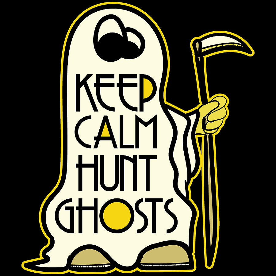 Keep Calm Hun Ghosts Happy Halloween Spooky Scary Creepy Tshirt Design ...