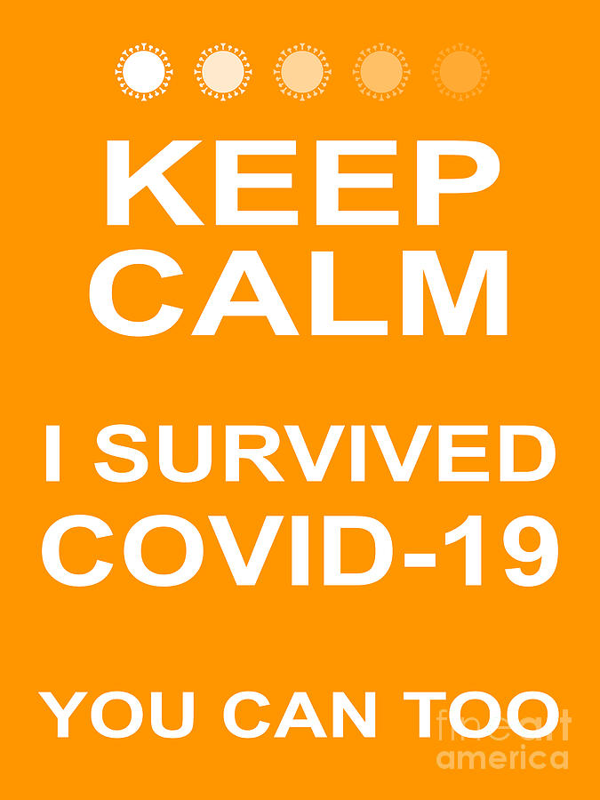 Keep Calm I Survived COVID 19 You Can Too 20200321v2 Photograph by Wingsdomain Art and Photography