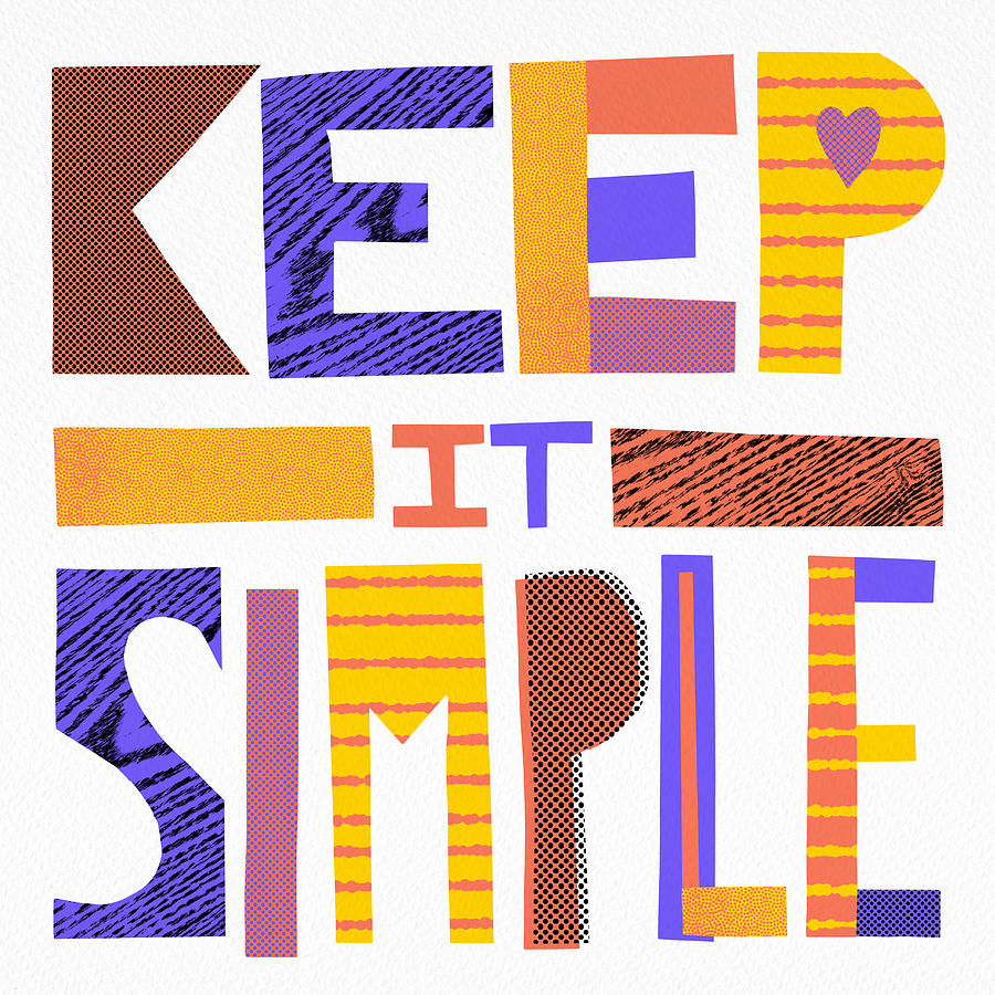 Keep it Simple - Art by Jen Montgomery Painting by Jen Montgomery