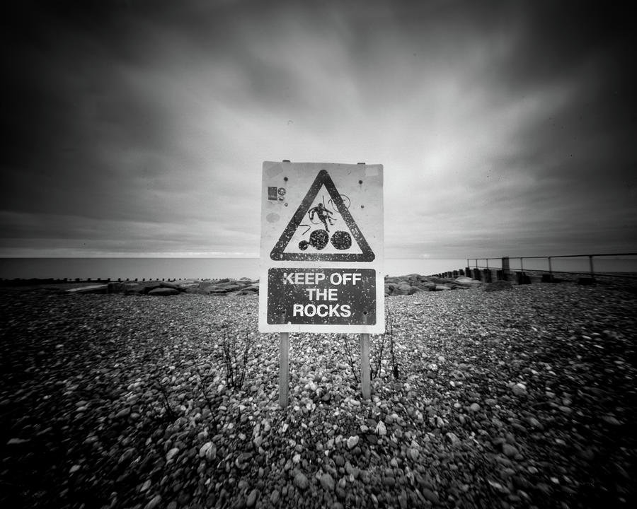Keep Off The Rocks Photograph by Will Gudgeon