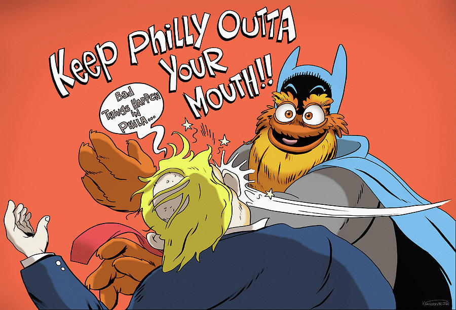 Keep Philly Outta Your Mouth Digital Art by Kynn Peterkin
