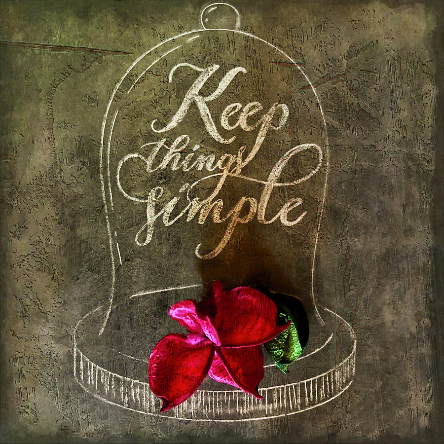 Keep Things Simple Painting by Portraits By NC