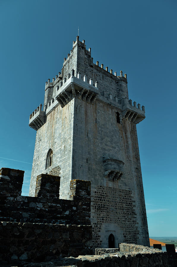 Keep Tower of the Medieval Castle of Beja - Alentejo Photograph by Angelo DeVal