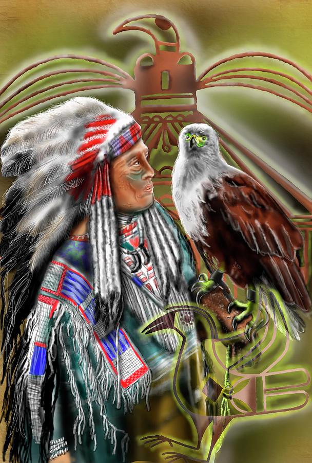 Keeper of the Eagle Spirit Digital Art by Rob Hartman