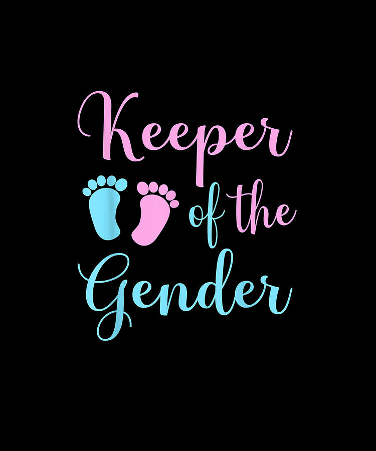 Keeper Of The Gender Reveal Baby Announcemen Drawing by Yvonne Remick ...