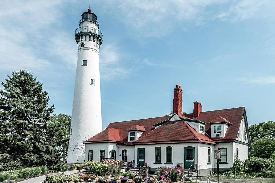 Keepers of the Wind Point Lighthouse Photograph by Enzwell Designs