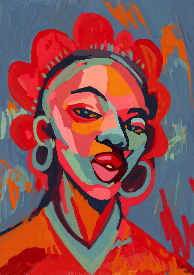 Keisha Painting by Sonja Kraft Keisha Painting by Sonja Kraft