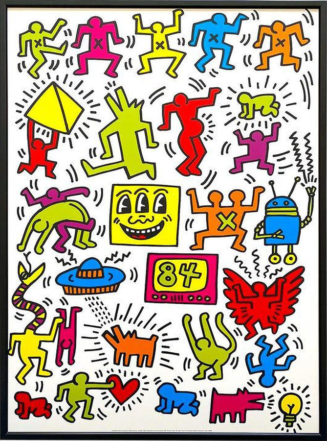 Keith Haring Estate Vintage 1999 Digital Art by Mario Frank - Fine Art ...