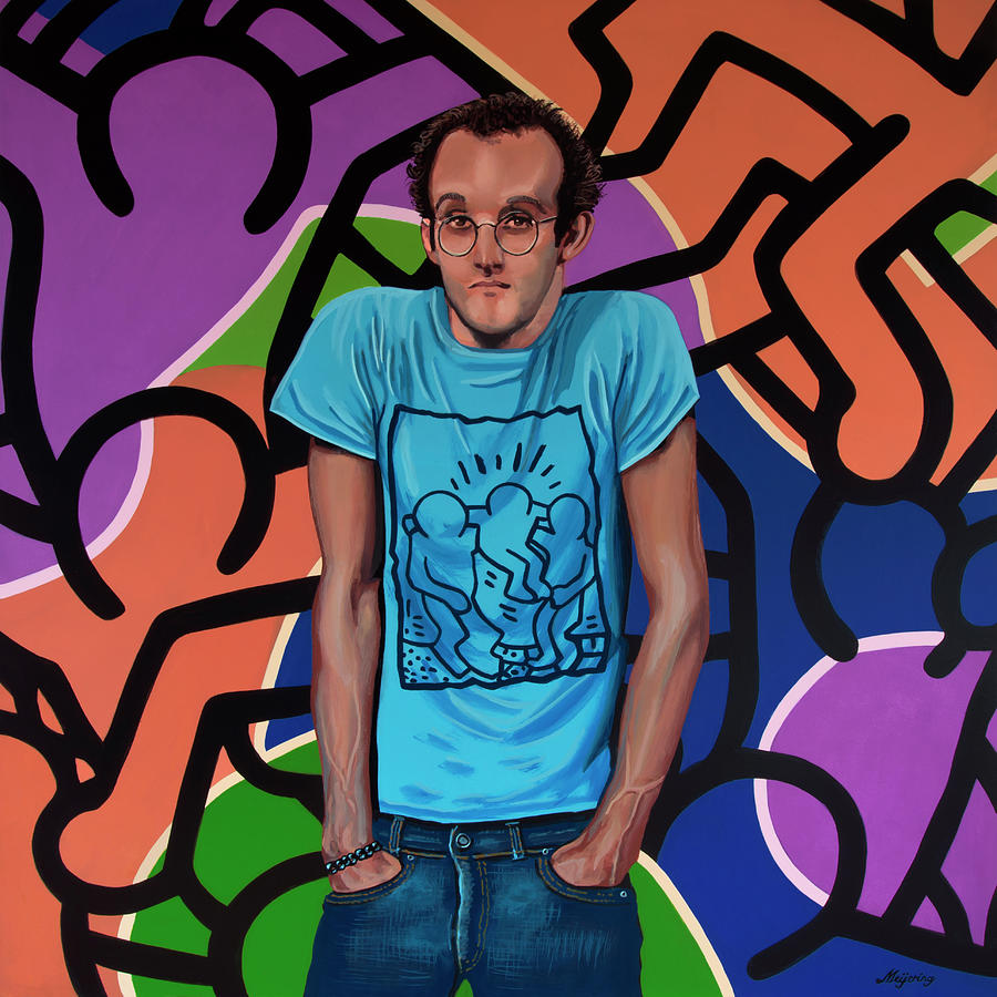 Keith Haring Painting Painting by Paul Meijering