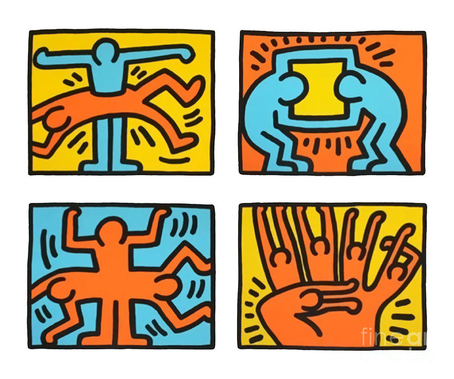 Keith Haring Digital Art By Robin Hawkins - Pixels