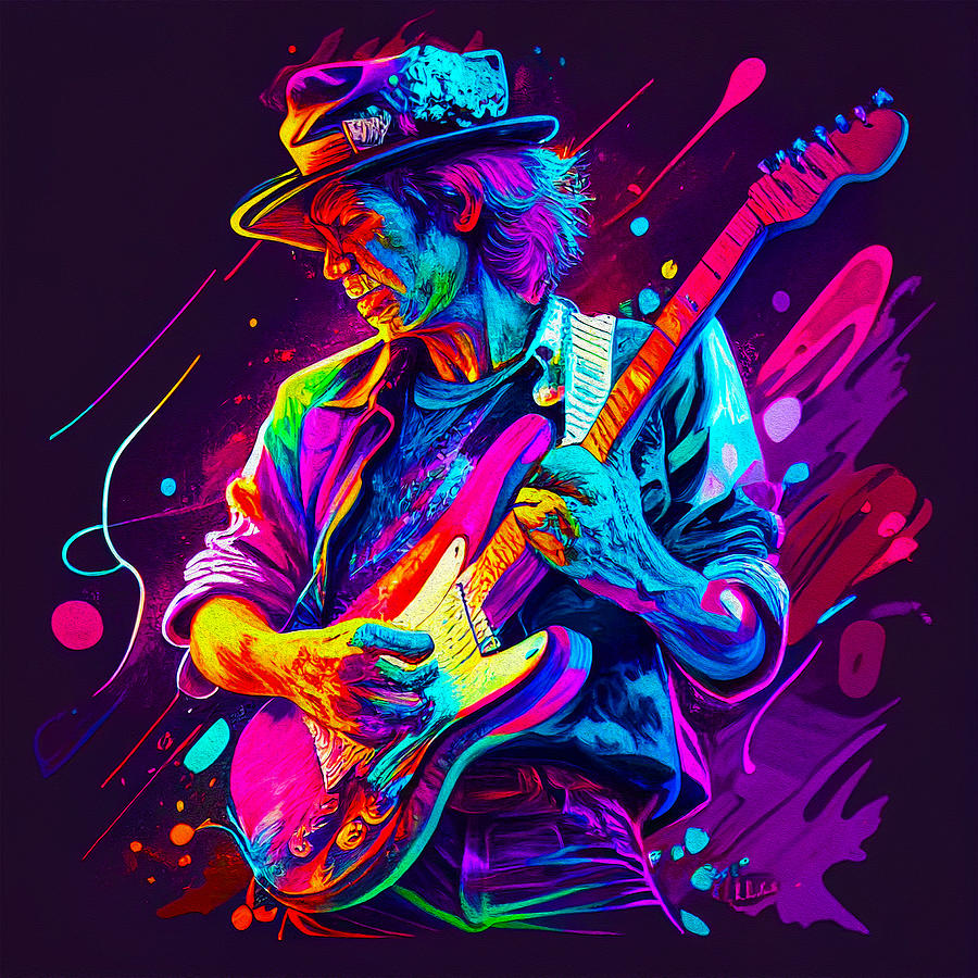 Keith Richards Digital Art by Dan Fugitt - Fine Art America