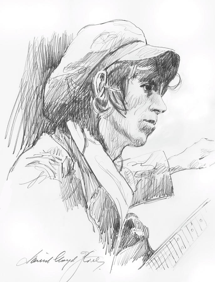 Keith Richards  Painting by David Lloyd Glover