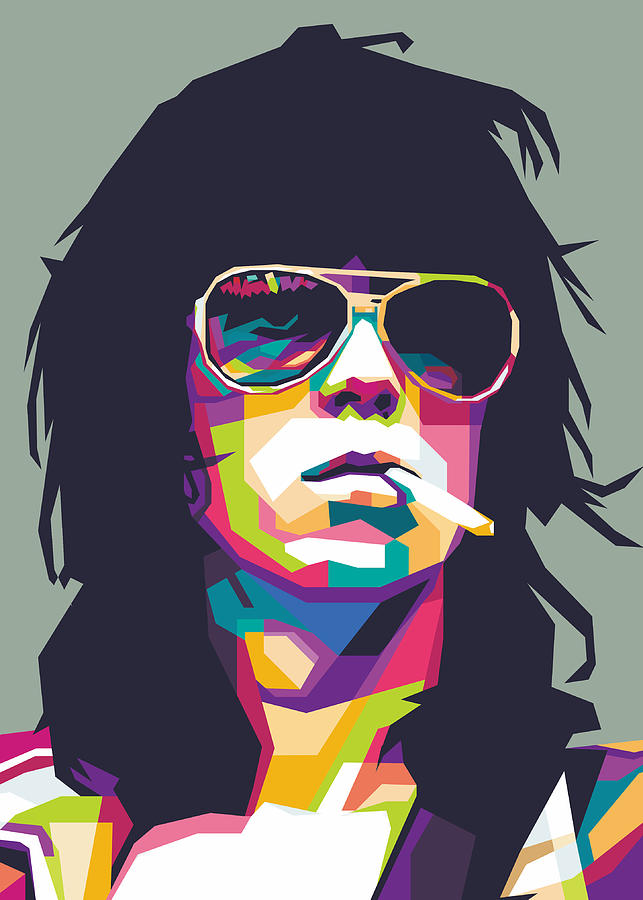 Keith Richards Digital Art by Muhammad Renaldy - Fine Art America