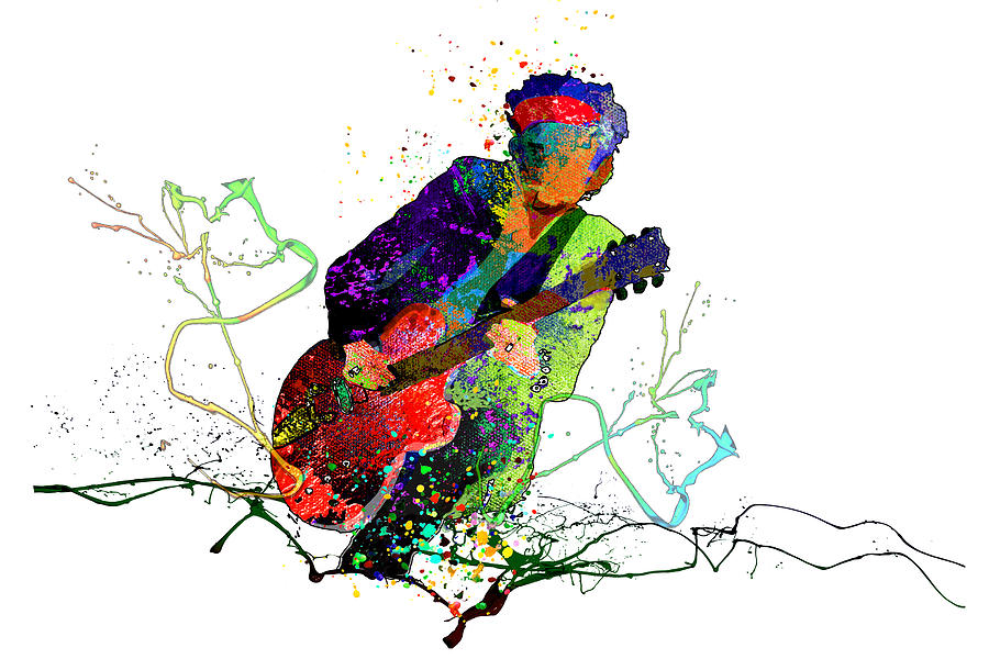 Keith Richards Passion 01 Mixed Media by Miki De Goodaboom