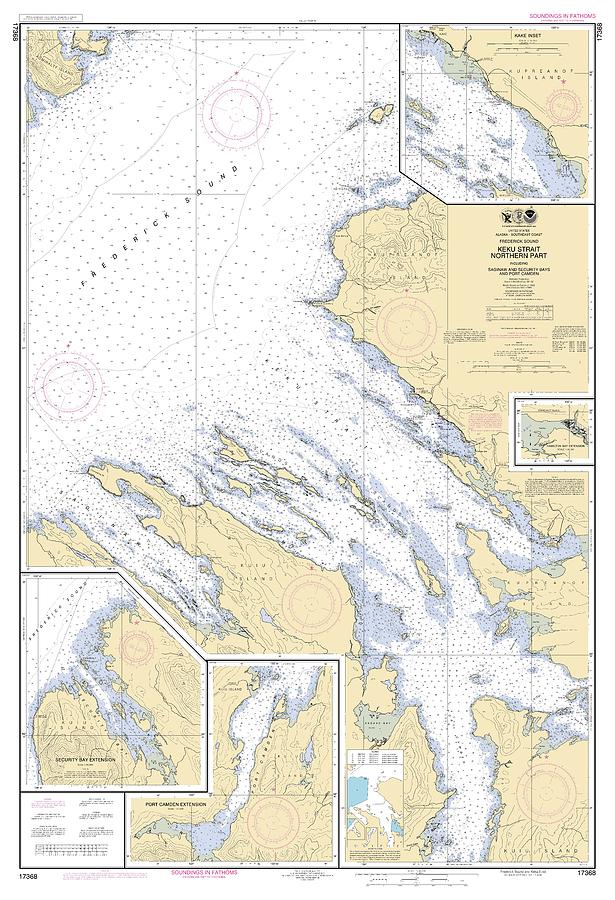 Keku Strait Northern Part Saginaw And Security Bays And Port Camden ...