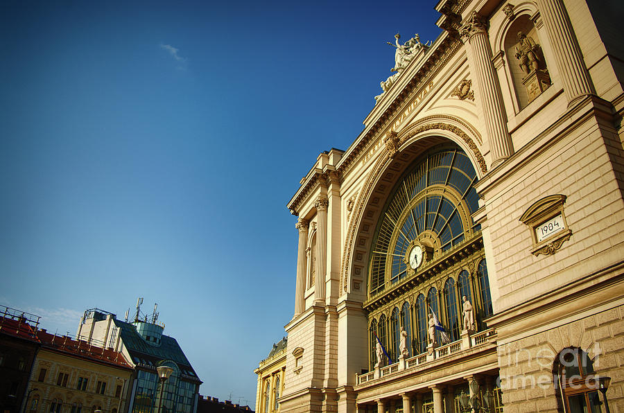 Keleti Railway Station in Budapest on a beautiful day Photograph by Mendelex Photography