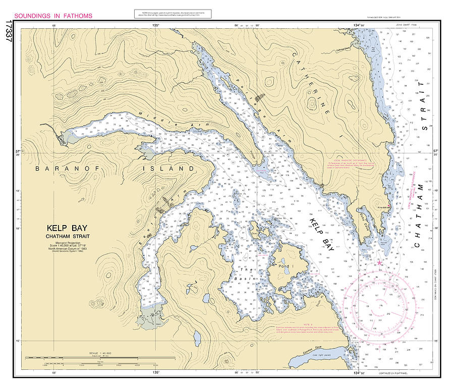 Kelp Bay Chatham Strait Alaska Chart 17337_3, Noaa Chart 17337 Digital ...