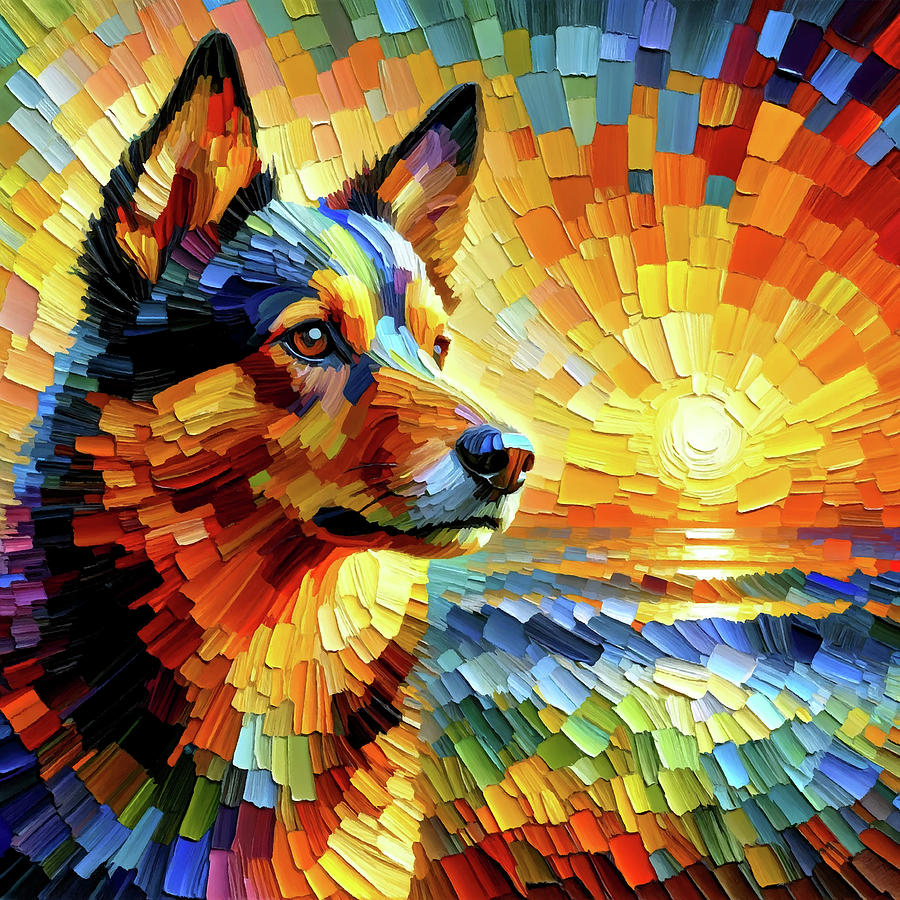 Nature Painting - Kelpie 3 by Chris Butler