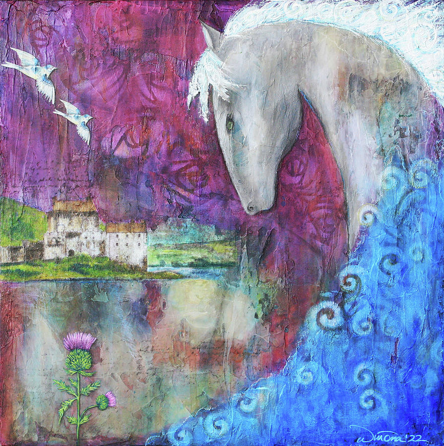 Kelpie Painting by Sunshyne Joyful
