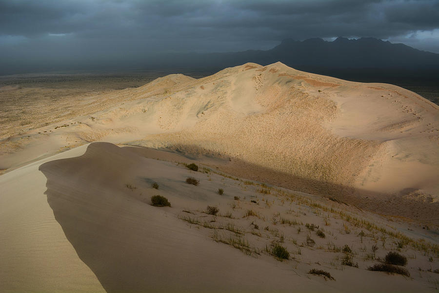 Kelso Dunes Storm Photograph by Kyle Hanson