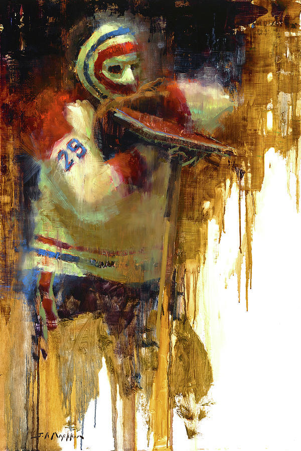 Ken Dryden Montreal Canadiens Painting by J Markham - Pixels