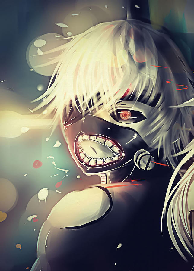 Ken Kaneki Anime Art Digital Art by Michael Anime